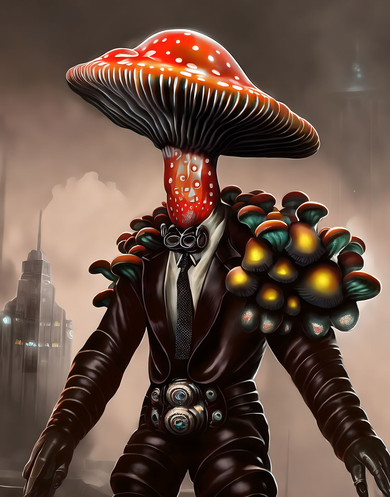 Mycelial Member of the Mushroom Mafia by Erin-Hopes on DeviantArt