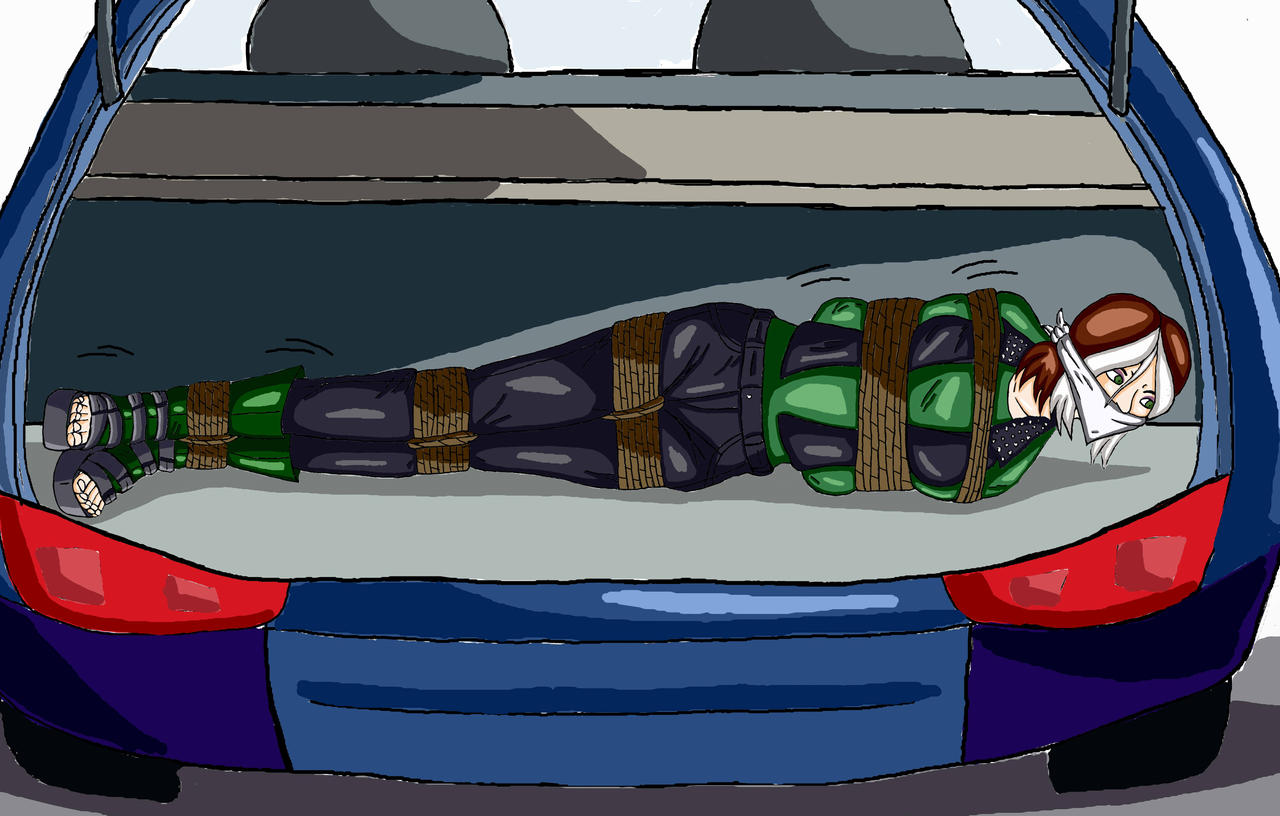 Rogue locked in a car trunk by Atmu on DeviantArt