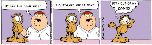 Family Guy Garfield Crossover by worthlesscrap