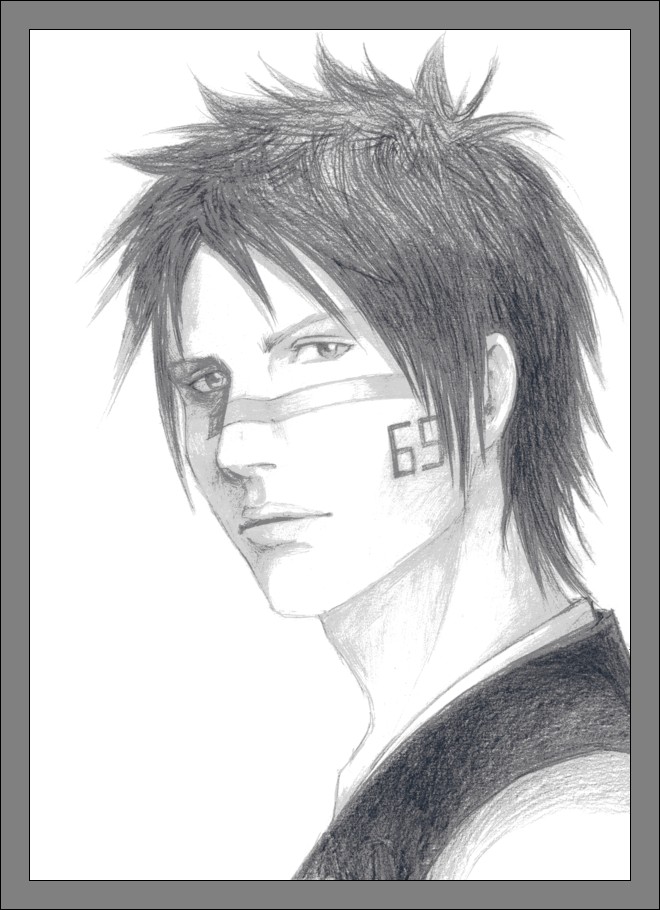 Hisagi in realistic style