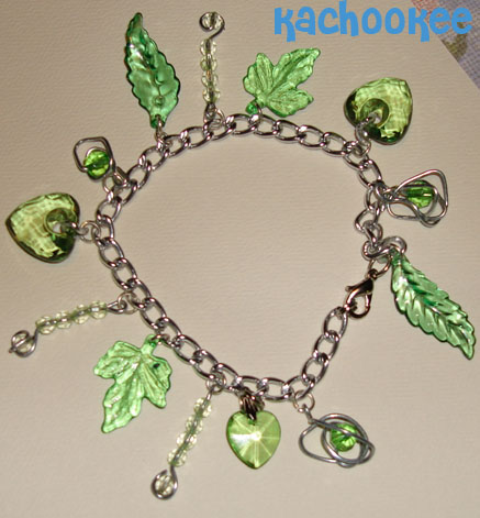 Green Charm Bracelet