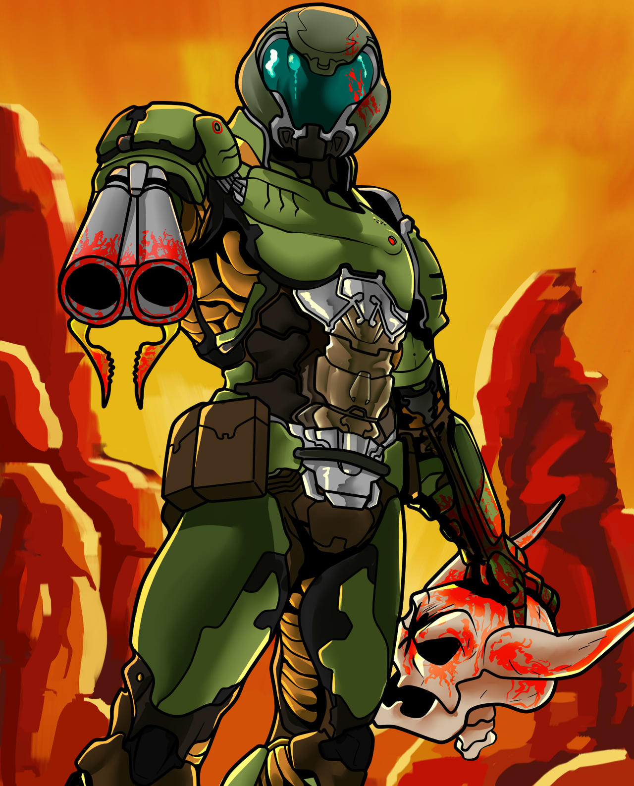 Doom slayer by Lucc4rt on DeviantArt