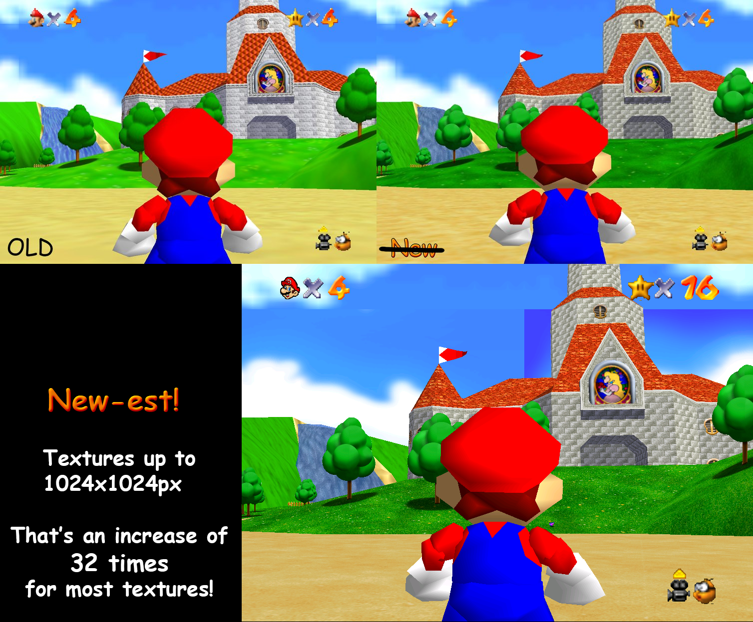 Super Mario 64 High Resolution Texture Pack by myownfriend on DeviantArt