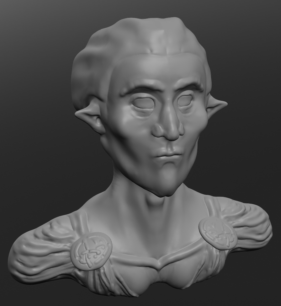 Sculptris Test:Styalized Head: