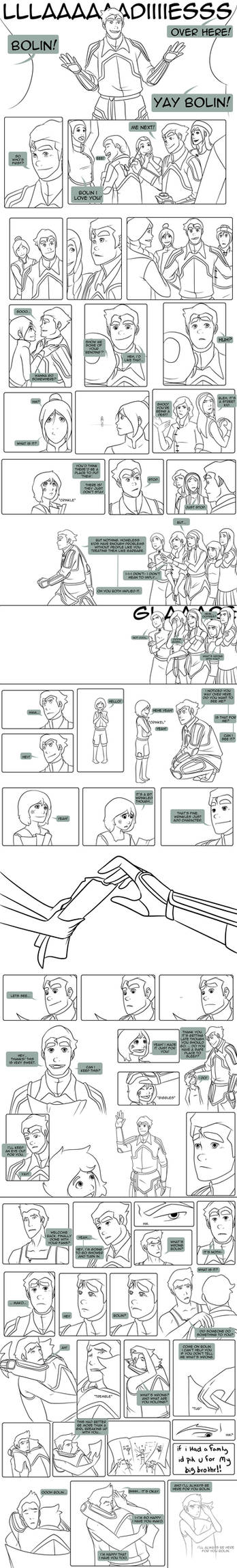 Legend of Korra - Little Fan :Bolin Comic: by lledra