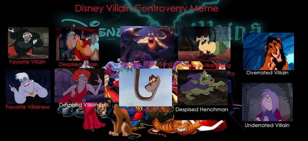 My Disney Villain Controversies by RadioDemoness1989 on DeviantArt
