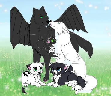 Toothless and light Fury (family) 