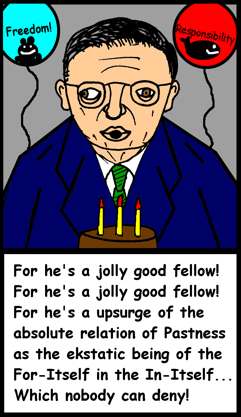 Sartre Birthday Card