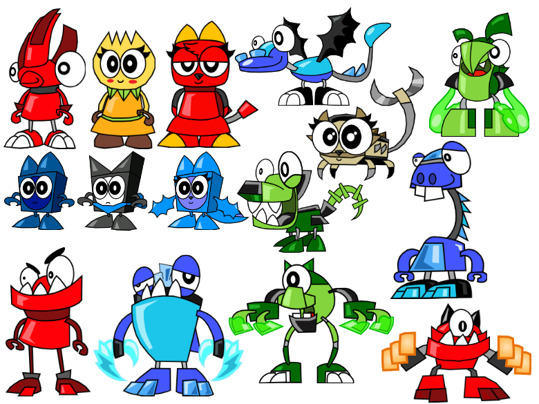 Mixels Characters (Without Power) by piotrus2024 on DeviantArt