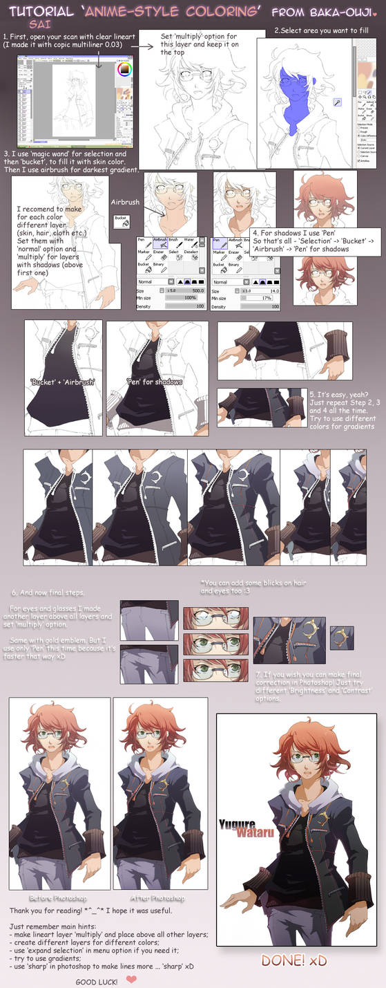 Anime Style coloring Tutorial by baka-ouji on DeviantArt