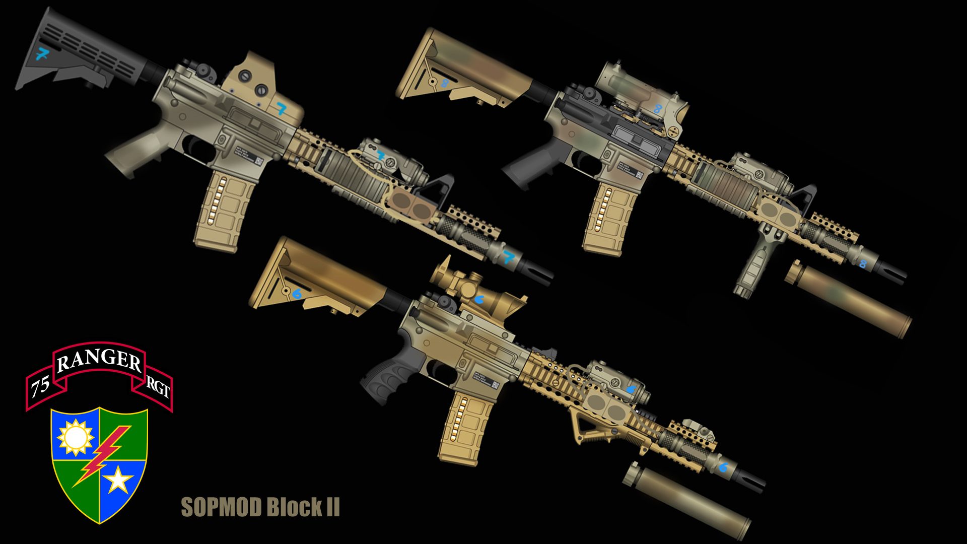 Block 2 Rifle M4 Sopmod Block 2