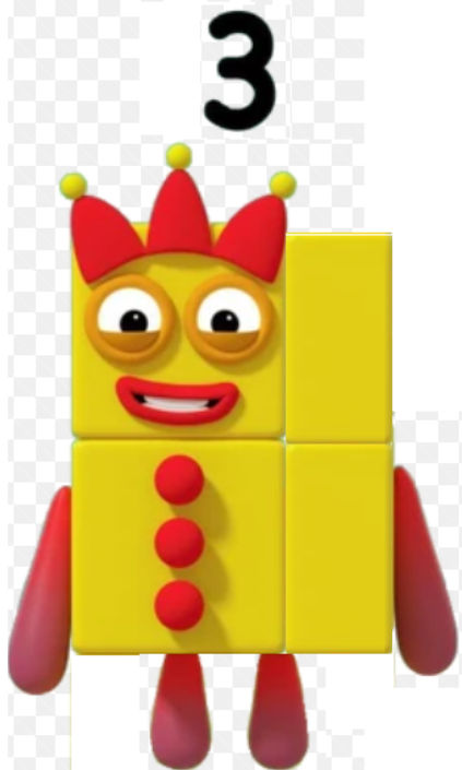 Numberblocks 3 (1.5x2) by smutis on DeviantArt