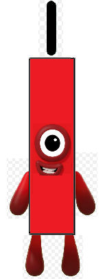 Numberblocks 1 (0.5x2) by smutis on DeviantArt