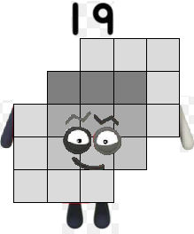 Numberblocks 19 (hexagon) by smutis on DeviantArt