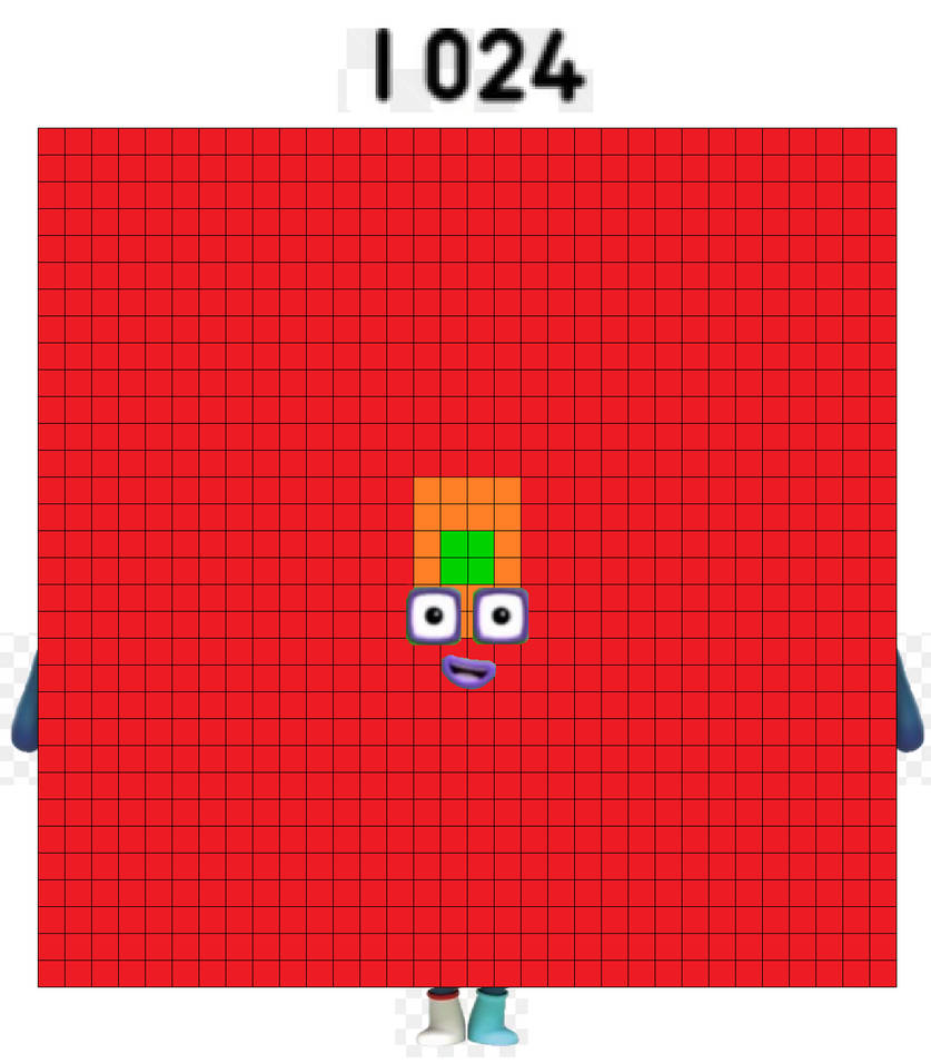 Numberblocks 1024 by smutis on DeviantArt