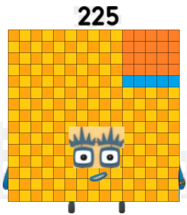 Block D R 225 Numberblocks 225 by smutis on DeviantArt