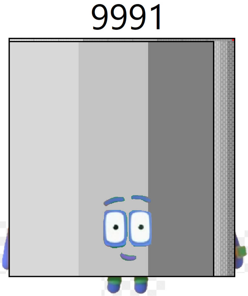9901 Number Numberblocks 9991 by smutis on DeviantArt