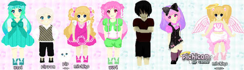 Pichicon Air Candy~Characters