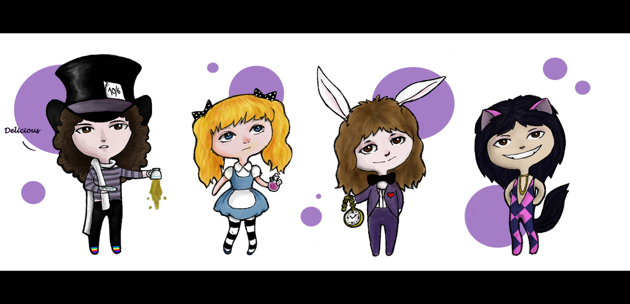 Roger in Wonderland Chibis