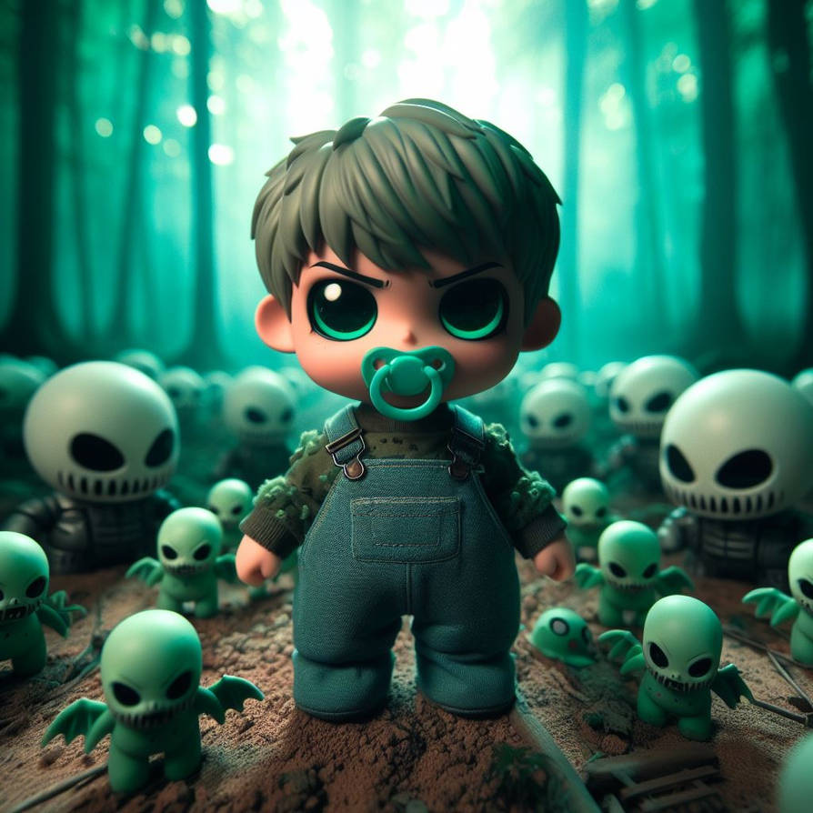 Grumpy Chibi with alien friends by Beophel on DeviantArt