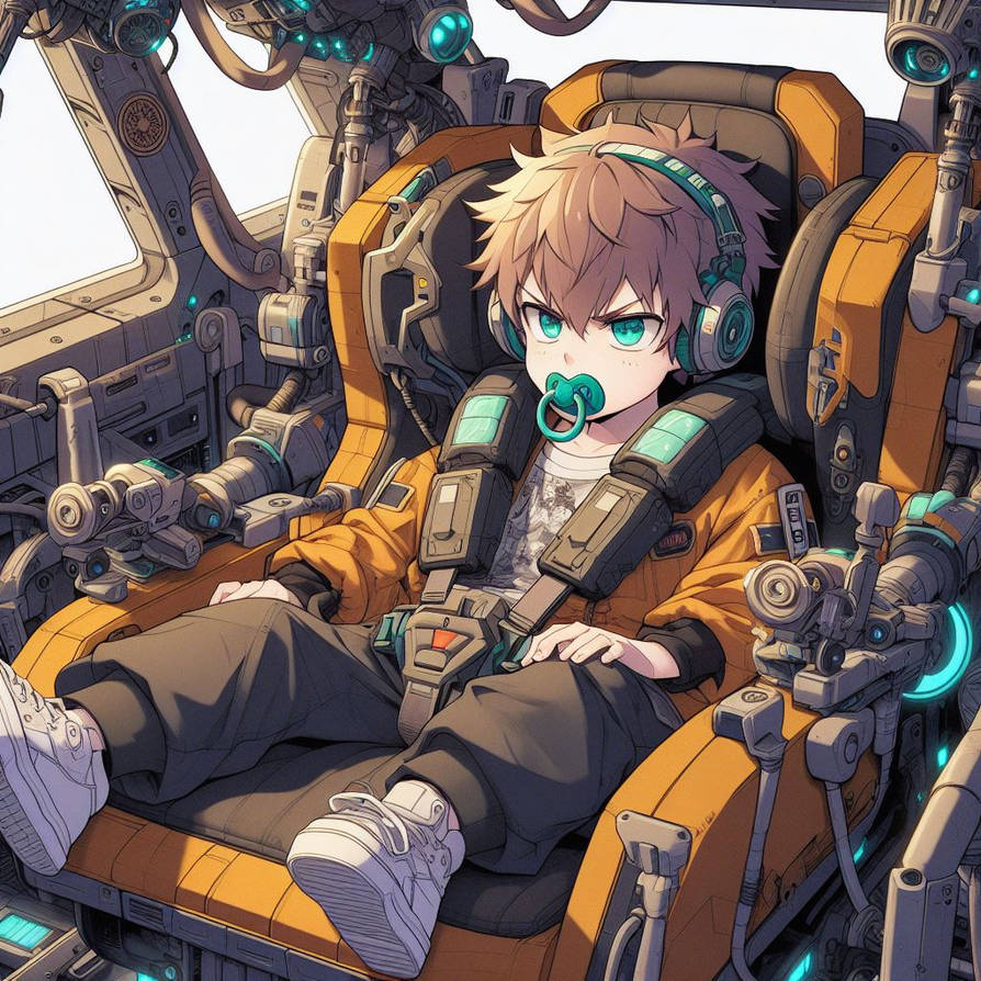 Grumpy Mecha Pilot by Beophel on DeviantArt