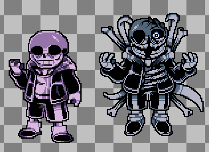 Dismoralus on X: I turned dialog sans sprite into battle one xd