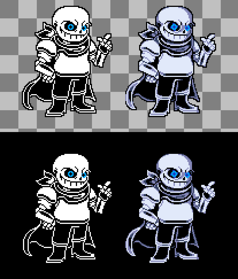 The Many Versions Of Swap Sans by SilvespioGirlOvia07 on DeviantArt