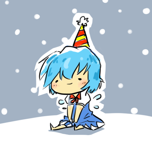 Cirno likes snow??