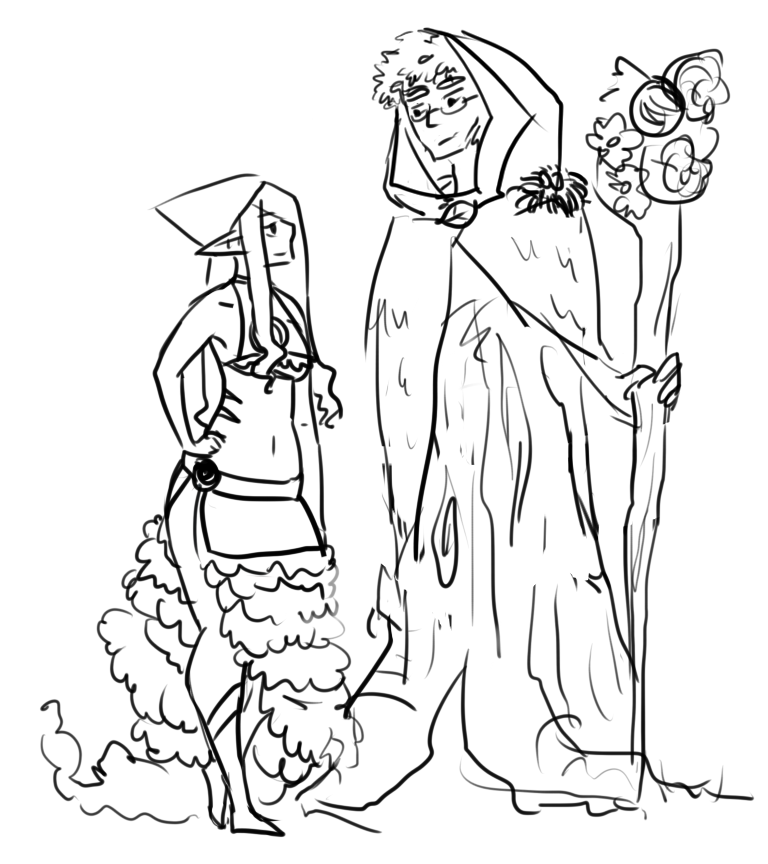 Ent Druid And Elf Sorceress