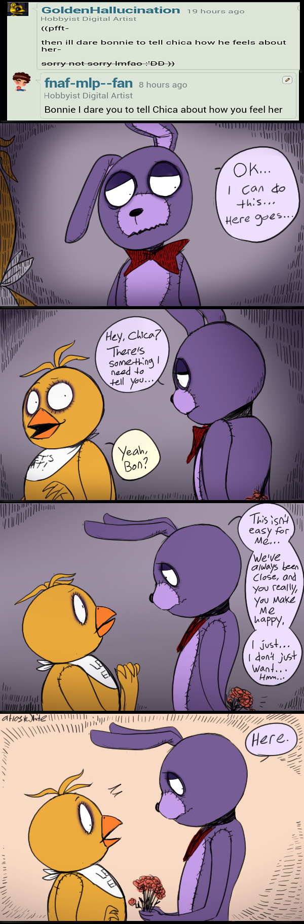 FNAF - Ask#21 Bonnie's Confession 1