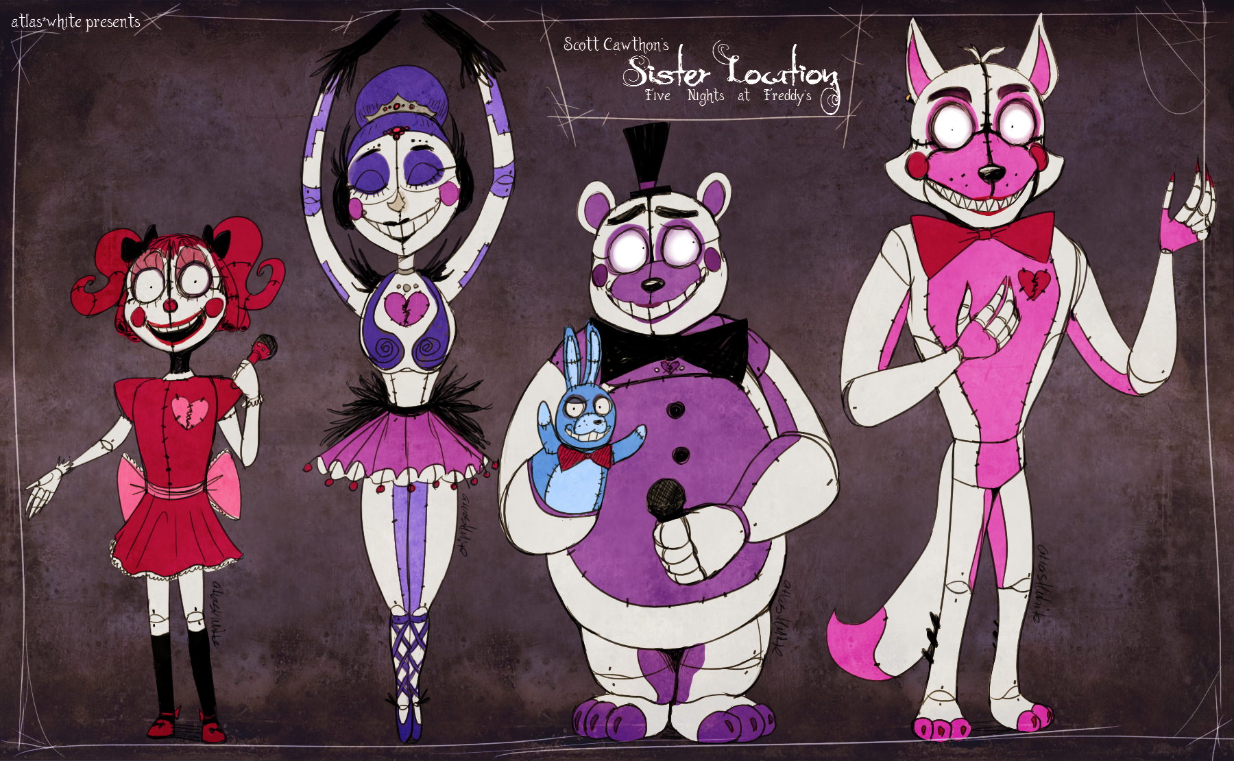 Fnaf Sister Location All Characters Fnaf Sister Location