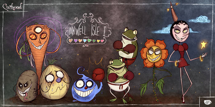 Cuphead - The Bosses of Inkwell Isle I by Atlas-White