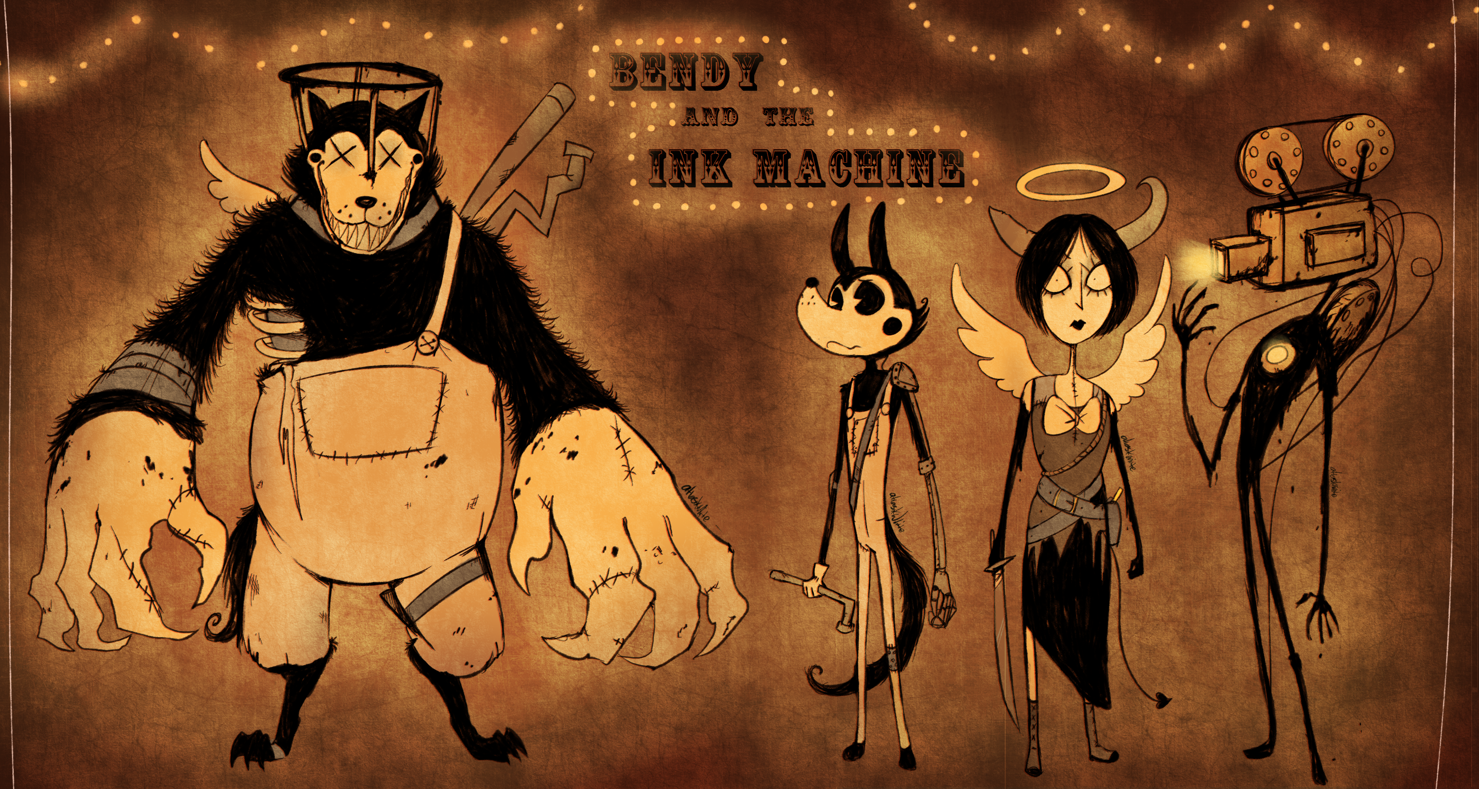 Bendy and the ink machine: Fanart XAV1H - Illustrations ART street