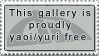 Yaoi Yuri Free Gallery Stamp by ThalionKoi