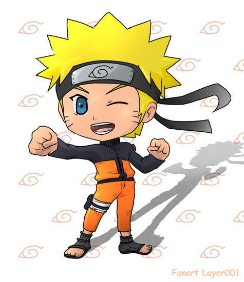 Chibi Naruto, Desenho por Benjamin Lavoyer