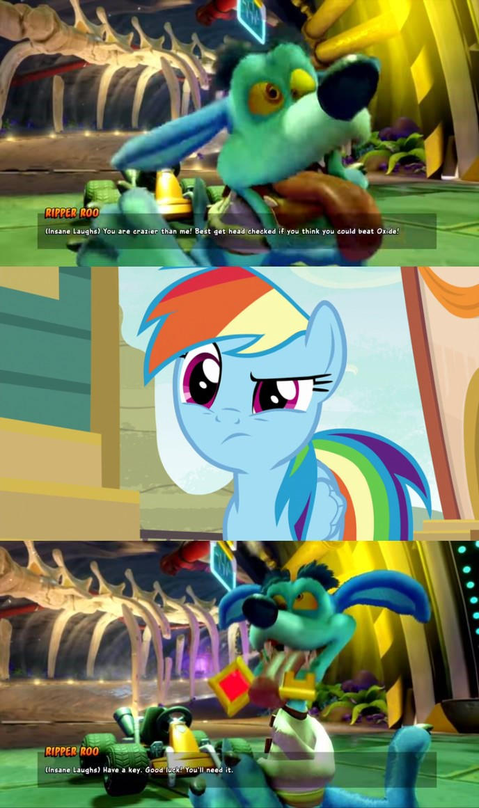 Ripper Roo Giving Team Rainbow Dash a Key Meme by ShieldWingArmorofGod ...