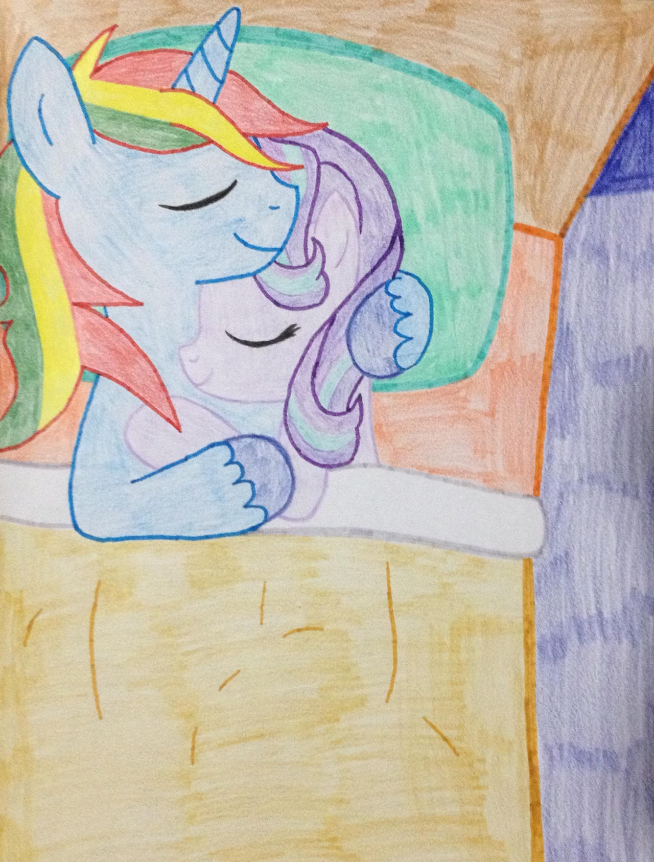 Me and Starlight Glimmer sleeping together