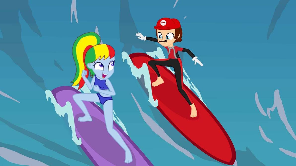 Mario Shell Surfing Royal Strength and Mario surfing (collab) by ShieldWingArmorofGod on ...