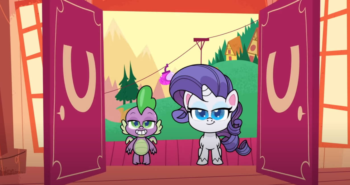 MLP Pony Life Spike and Rarity by ShieldWing1996 on DeviantArt