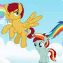 Lance Twister with Rainbow Dash and Flash Magnus