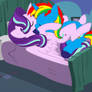 Beautiful couple sleeping together