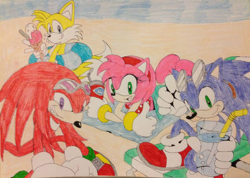 It's summertime for Sonic and his friends