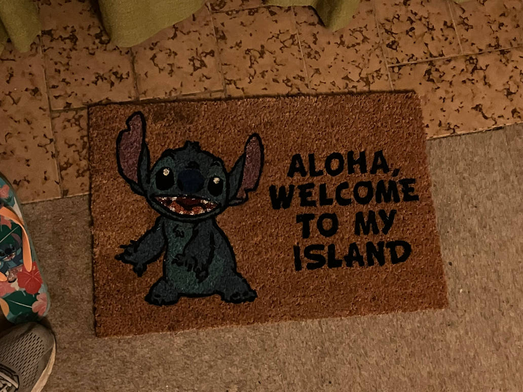 Stitch door mat by ShieldWingArmorofGod on DeviantArt