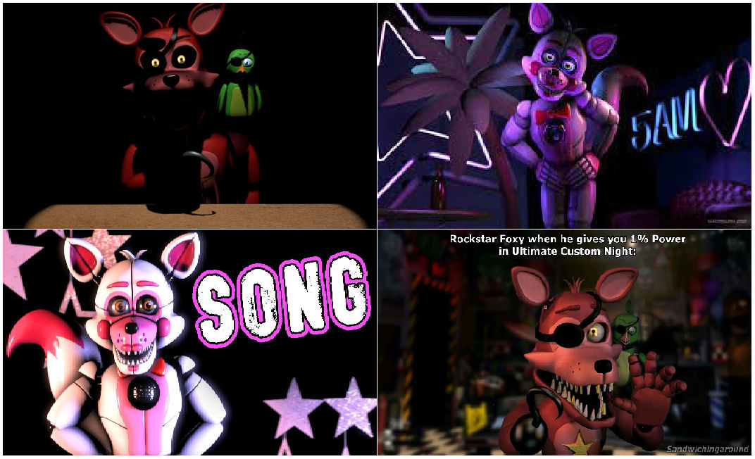 (CT) Rockstar Foxy and Funtime Foxy by ShieldWingArmorofGod on DeviantArt