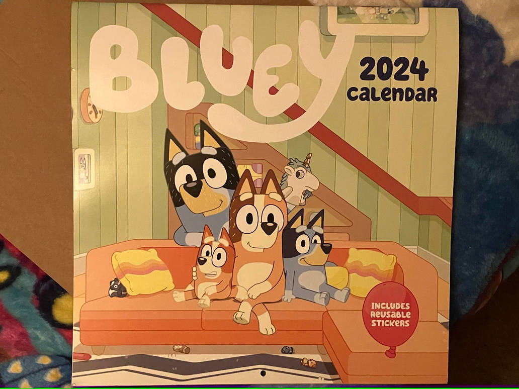 Bluey 2024 calendar by ShieldWingArmorofGod on DeviantArt