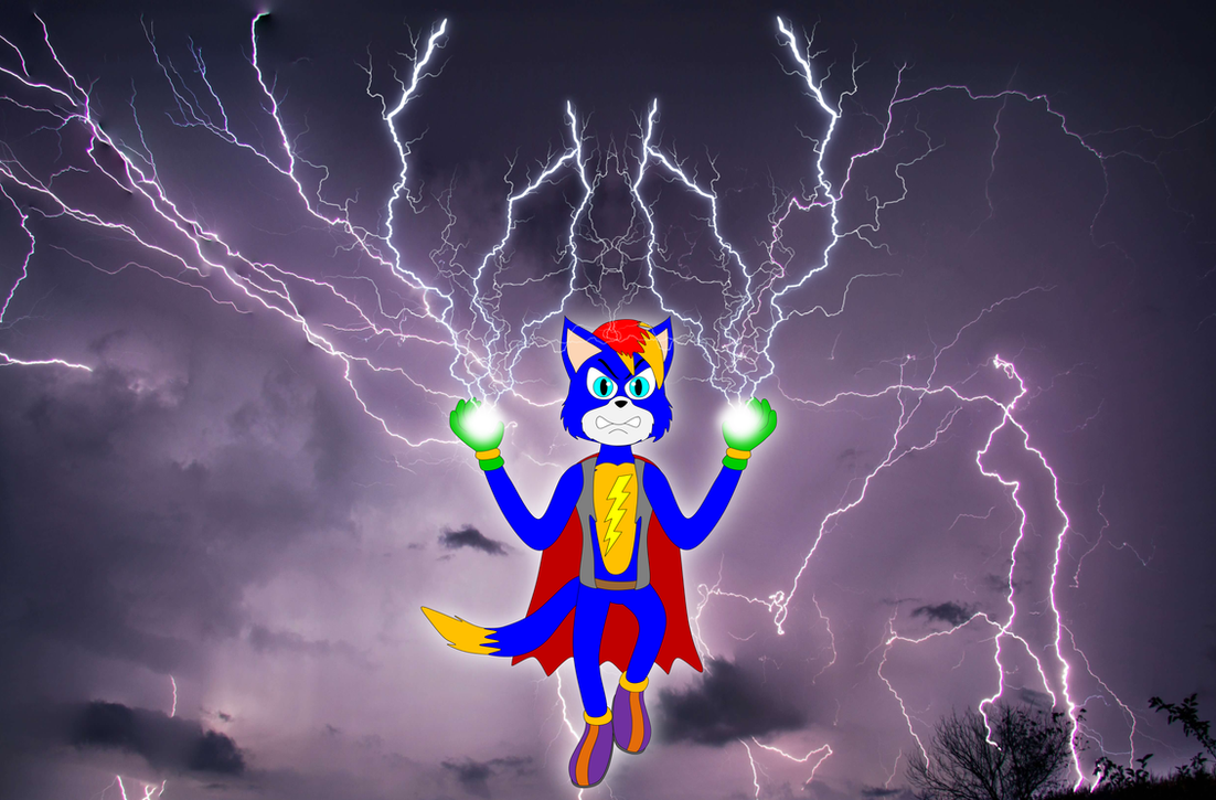 Lightning the Cat's lightning powers by ShieldLightningArts on DeviantArt