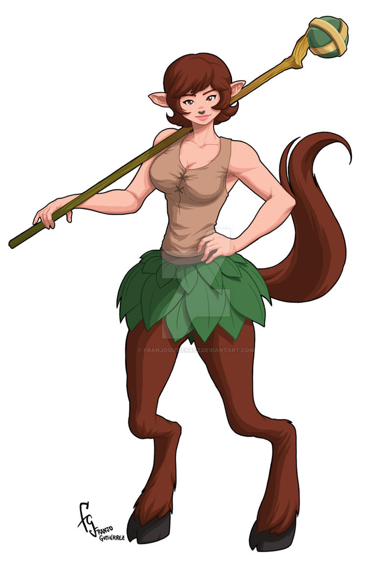 Shadowrun Faun Commission - Female Faun by FranjoGutierrez on DeviantArt