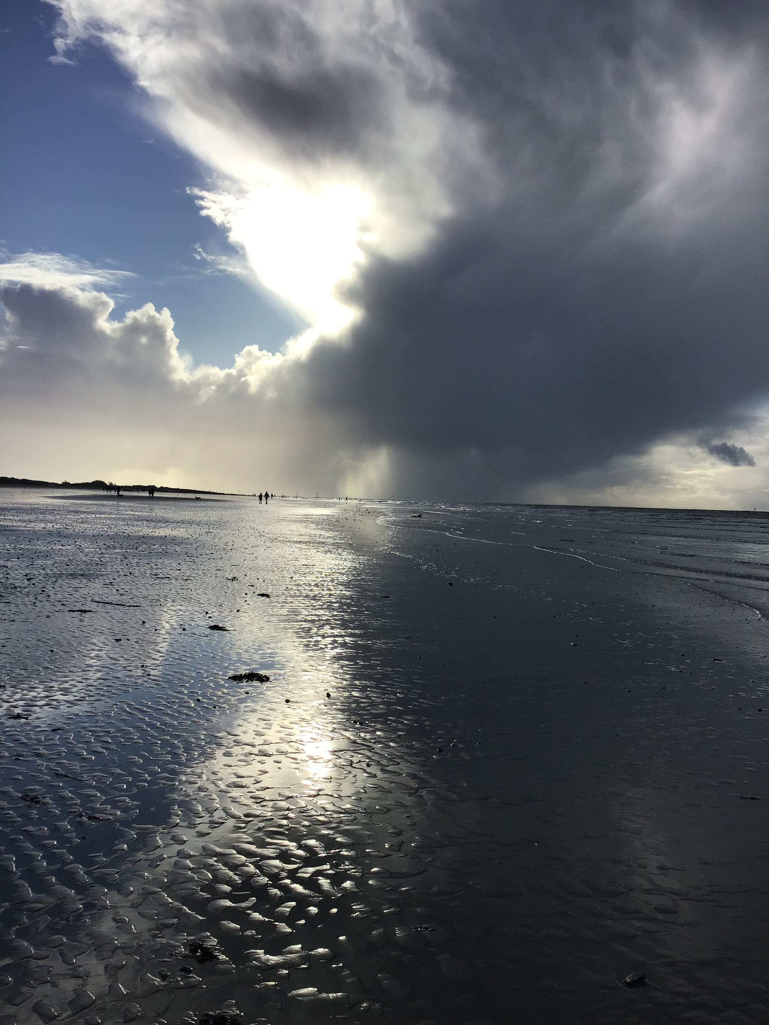 Rain Clouds above a Beach