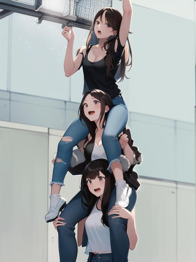 Shoulder Ride First Person Triple shoulder ride basket by Bouftou07SR on DeviantArt