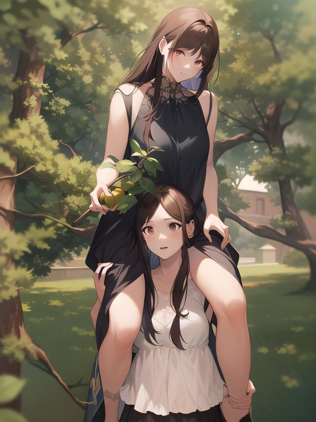 Shoulder ride apple tree by Bouftou07SR on DeviantArt